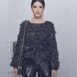 ❤️Lantern Sleeve Fuzzy Top❤️